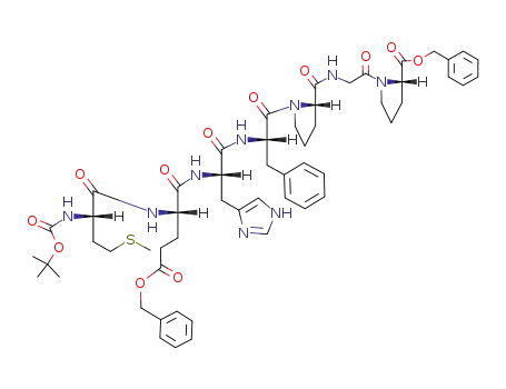 Molecular Structure of 92411-05-7 (Boc-Met-γ-Bzl-Glu-His-Phe-Pro-Gly-Pro-OBzl)