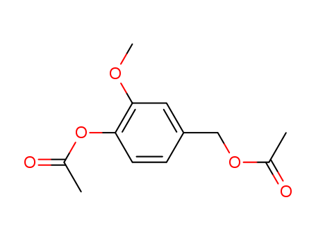 Molecular Structure of 17574-14-0 (Benzenemethanol, 4-(acetyloxy)-3-methoxy-, acetate)