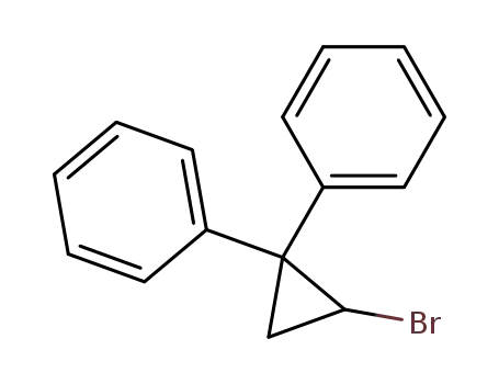 Molecular Structure of 32812-52-5 ((2-bromo-1-phenyl-cyclopropyl)benzene)