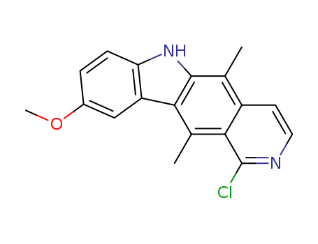 6H-Pyrido[4,3-b]carbazole,1-chloro-9-methoxy-5,11-dimethyl-