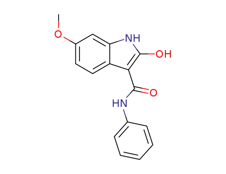 Molecular Structure of 1355049-23-8 (2-hydroxy-6-methoxy-N-phenyl-1H-indole-3-carboxamide)
