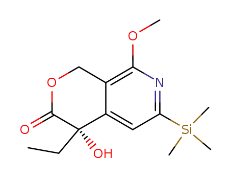 (S)-4-Ethyl-4-hydroxy-8-Methoxy-6-triMethylsilanyl-1,4-dihydro-pyrano[3,4-c]pyridin-3-one