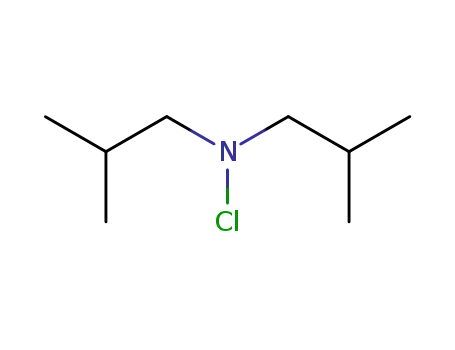 Molecular Structure of 6093-51-2 (N-chloro-2-methyl-N-(2-methylpropyl)propan-1-amine)