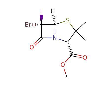 (2S,5R,6R)-6-Bromo-6-iodo-3,3-dimethyl-7-oxo-4-thia-1-aza-bicyclo[3.2.0]heptane-2-carboxylic acid methyl ester