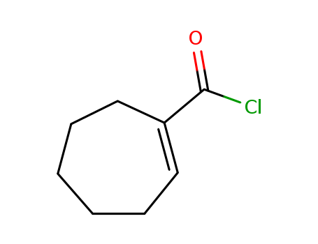 1-Cycloheptene-1-carbonyl chloride (6CI,9CI)