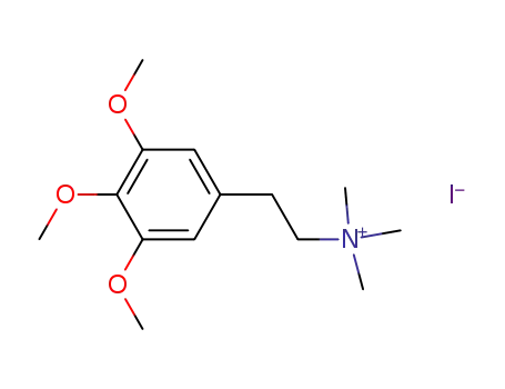 Molecular Structure of 6308-78-7 (N,N,N-trimethyl-2-(3,4,5-trimethoxyphenyl)ethanaminium)