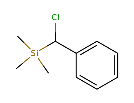 Molecular Structure of 17876-57-2 (Silane, (chlorophenylmethyl)trimethyl-)