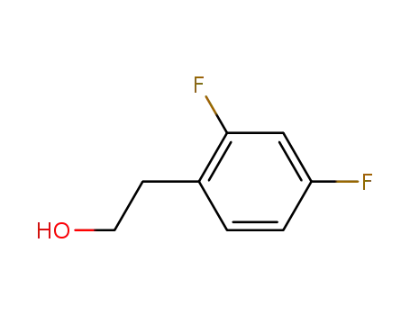 Molecular Structure of 81228-02-6 (2,4-Difluorobenzeneethanol)