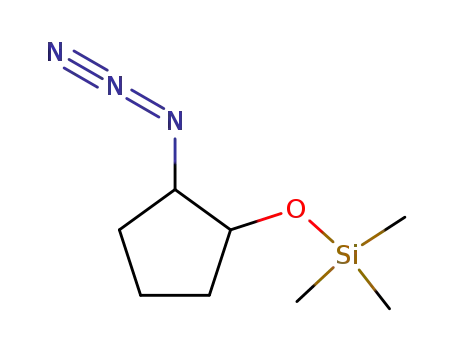 Molecular Structure of 221110-46-9 (1-azido-2-(trimethylsilyloxy)cyclopentane)