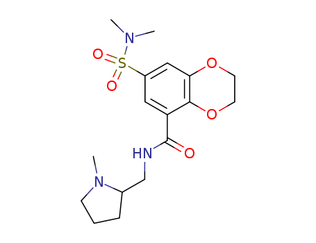 7-(N,N-Dimethylsulphamoyl)-2,3-dihydro-N-((1-methyl-2-pyrrolidinyl)methyl)-1,4-benzodioxin-5-carboxamide