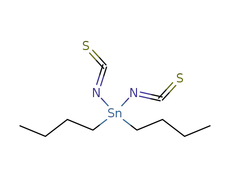 Molecular Structure of 15719-34-3 (DIBUTYLTIN DIISOTHIOCYANATE, 97%)