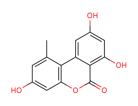6H-Dibenzo[b,d]pyran-6-one,3,7,9-trihydroxy-1-methyl-