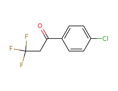 Molecular Structure of 121194-36-3 (1-(4-chlorophenyl)-3,3,3-trifluoro-propan-1-one)