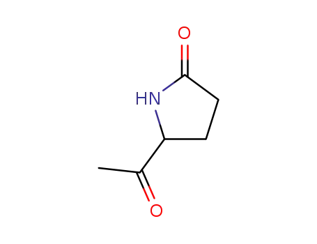 Molecular Structure of 85858-09-9 (2-Pyrrolidinone, 5-acetyl- (9CI))