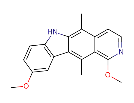 Molecular Structure of 148729-98-0 (1,9-Dimethoxy-5,11-dimethyl-6H-pyrido<4,3-b>carbazole)