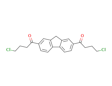 Molecular Structure of 34927-52-1 (4-CHLORO-1-[7-(4-CHLORO-BUTYRYL)-9H-FLUOREN-2-YL]-BUTAN-1-ONE)