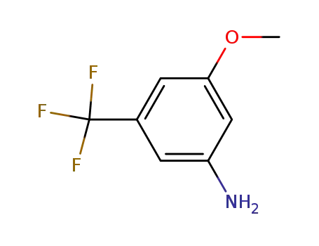 Molecular Structure of 349-55-3 (3-Methoxy-5-(trifluoromethyl)aniline)