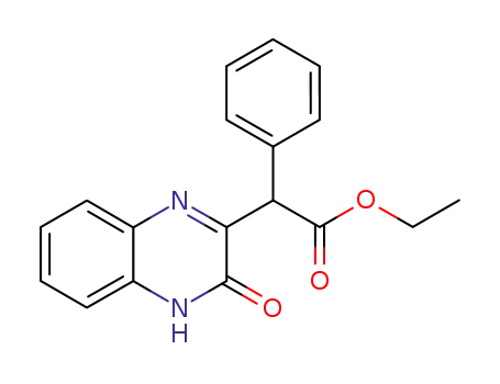 ethyl (3,4-dihydro-3-oxo-2-quinoxalinyl)phenyl acetate