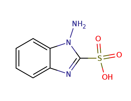 Molecular Structure of 120341-04-0 (1-AMINOBENZIMIDAZOLE-2-SULFONIC ACID)