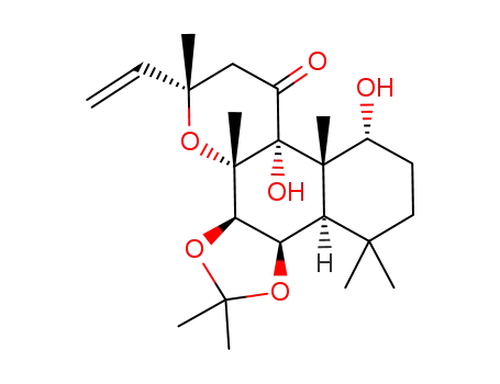 (3aR,3bS,5S,7aR,7bS,8R,11aR,11bR)-7a,8-Dihydroxy-2,2,3b,5,7b,11,11-heptamethyl-5-vinyl-dodecahydro-1,3,4-trioxa-cyclopenta[l]phenanthren-7-one