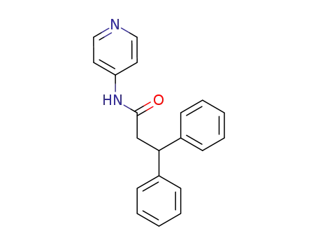 Molecular Structure of 75437-13-7 (3,3-diphenyl-N-(4-pyridyl)propionamide)
