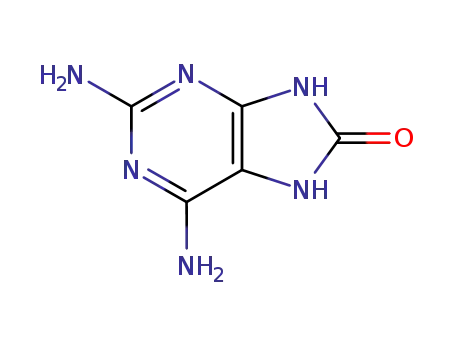 Molecular Structure of 72308-52-2 (2,6-DIAMINO-9H-PURINE-8-OL)