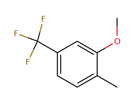 Molecular Structure of 681035-94-9 (Benzene, 2-methoxy-1-methyl-4-(trifluoromethyl)- (9CI))