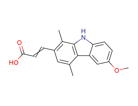 2-Propenoic acid,3-(6-methoxy-1,4-dimethyl-9H-carbazol-2-yl)-