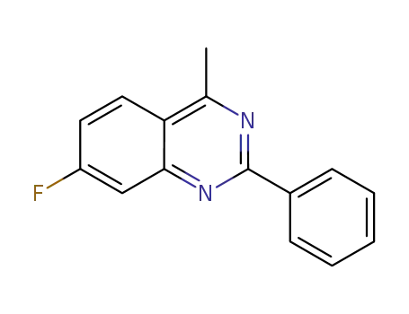 Molecular Structure of 1401031-98-8 (7-fluoro-4-methyl-2-phenylquinazoline)