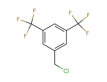 Molecular Structure of 75462-59-8 (3,5-Bis(trifluoromethyl)benzyl chloride)