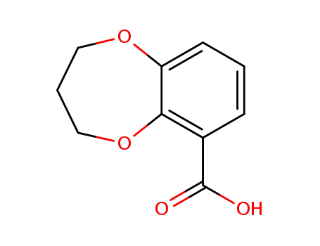 Molecular Structure of 66410-67-1 (3,4-DIHYDRO-2H-1,5-BENZODIOXEPINE-6-CARBOXYLIC ACID)