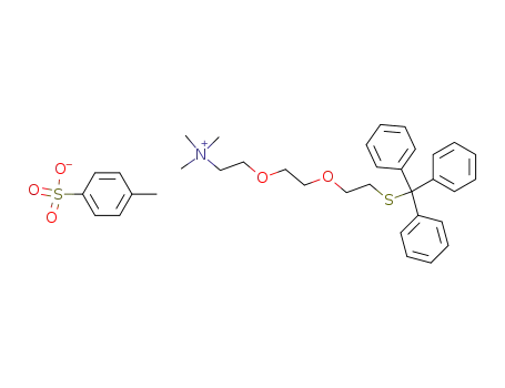 {2-[2-(2-tritylsulfanylethoxy)-ethoxy]-ethyl}-trimethylammonium toluene-4-sulfonate