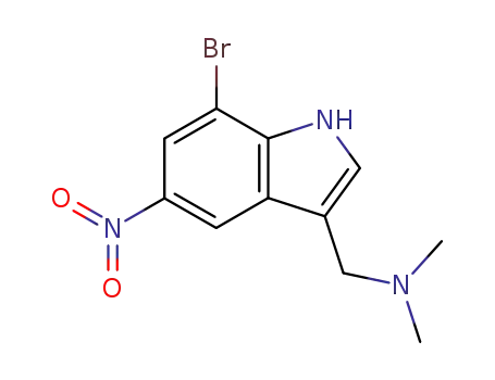 Molecular Structure of 87240-08-2 (7-bromo-5-nitrogramine)