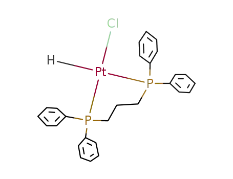 Molecular Structure of 136813-66-6 (cis-PtHCl(1,3-bis(diphenylphosphino)propane))
