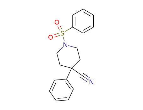 1-benzenesulfonyl-4-phenyl-piperidine-4-carbonitrile