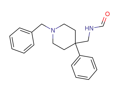 Molecular Structure of 7152-09-2 (N-[(1-Benzyl-4-phenyl-4-piperidinyl)methyl]formamide)
