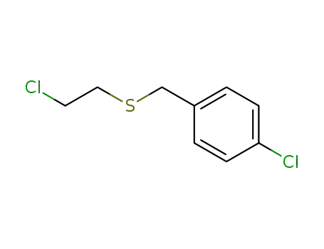 Molecular Structure of 71501-38-7 (1-chloro-4-[[(2-chloroethyl)thio]methyl]benzene)