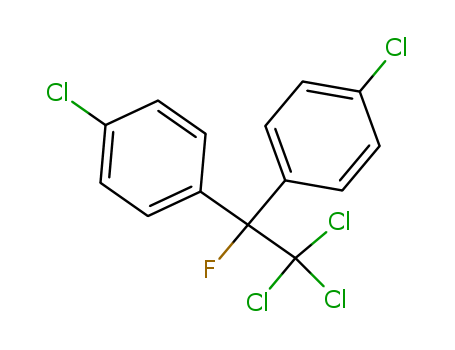 Molecular Structure of 1545-65-9 (Benzene, 1,1'-(2,2,2-trichloro-1-fluoroethylidene)bis[4-chloro-)