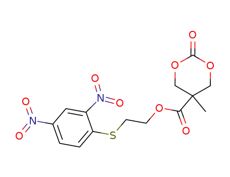 Molecular Structure of 1252553-78-8 (2-(2,4-dinitrophenylthio)ethyl 5-methyl-2-oxo-1,3-dioxane-5-carboxylate)