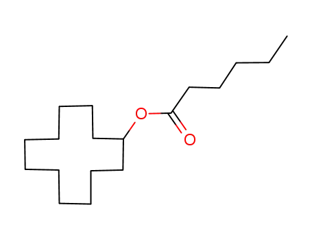 Molecular Structure of 76733-12-5 (Hexanoic acid cyclododecyl ester)