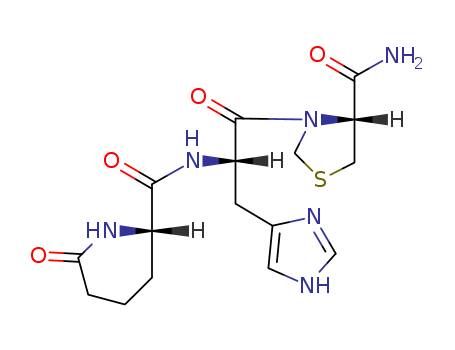 (2S)-N-[(2S)-1-[(4S)-4-carbamoylthiazolidin-3-yl]-3-(3H-imidazol-4-yl)-1-oxo-propan-2-yl]-6-oxo-piperidine-2-carboxamide
