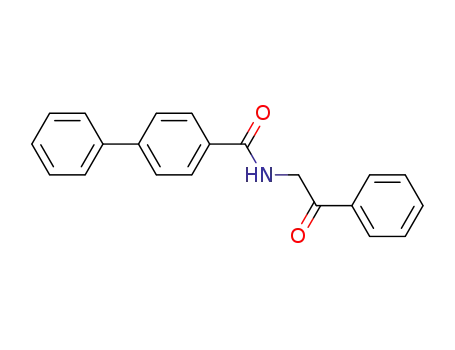 Molecular Structure of 37061-74-8 (N-(2-oxo-2-phenylethyl)-4-phenylbenzamide)