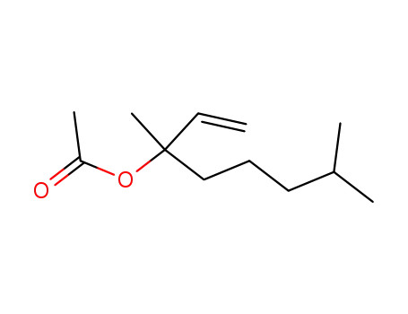 Molecular Structure of 68345-17-5 (3,7-dimethyloct-1-en-3-yl acetate)
