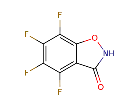 Molecular Structure of 80684-66-8 (1,2-(F-benz)isoxazol-3(2H)-one)