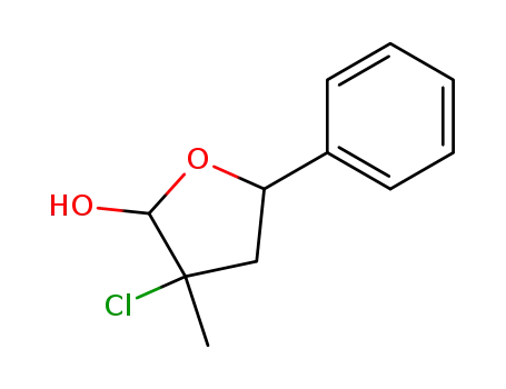 3-Chloro-3-methyl-5-phenyl-tetrahydro-furan-2-ol