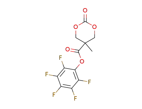 Molecular Structure of 1252553-69-7 (pentafluorophenyl 5-methyl-2-oxo-1,3-dioxane-5-carboxylate)