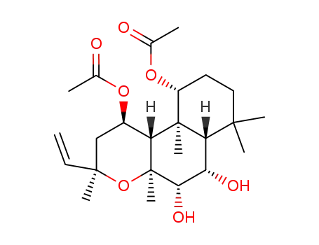 (1S,7S,9S,3R,5R,8R,14R)-14-acetyloxy-8,9-dihydroxy-1,5,7,11,11-pentamethyl-6-oxa-5-vinyltricyclo[8.4.0.0<sup>2,7</sup>]tetradec-3-yl acetate