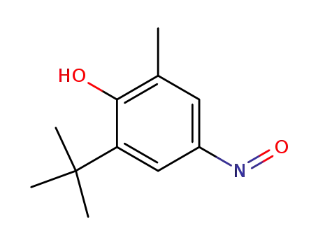 Molecular Structure of 7256-05-5 (6-tert-butyl-4-nitroso-o-cresol)