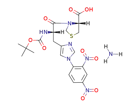 (R)-3-{(S)-2-tert-Butoxycarbonylamino-3-[1-(2,4-dinitro-phenyl)-1H-imidazol-4-yl]-propionyl}-thiazolidine-4-carboxylic acid; compound with ammonia