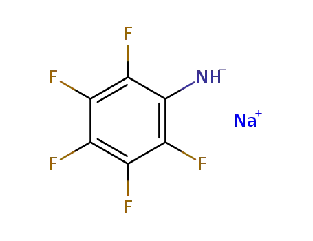 Molecular Structure of 80600-73-3 (Benzenamine, 2,3,4,5,6-pentafluoro-, monosodium salt)